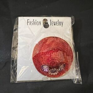 Red and Purple Fashion Jewelry Brooch (2)